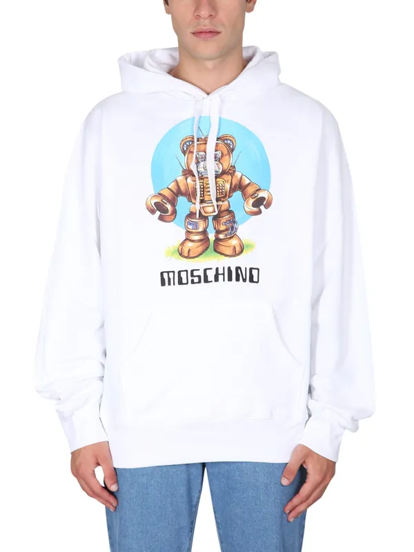 Teddy Print Sweatshirt - Moschino