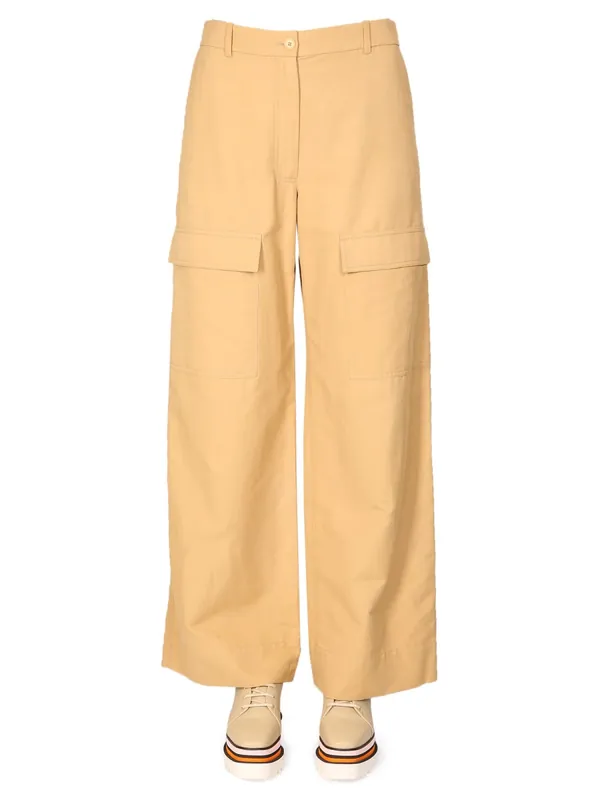 Wide Leg Cargo Pants - Stella McCartney