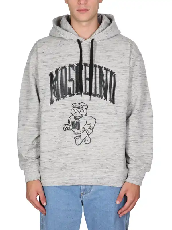 Sweatshirt With Logo Print - Moschino