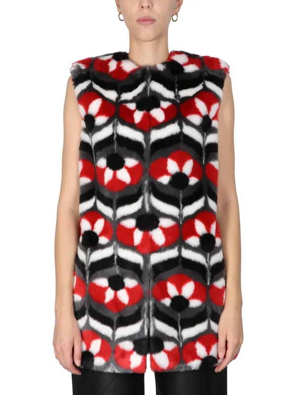 Faux Fur Vest - Moschino