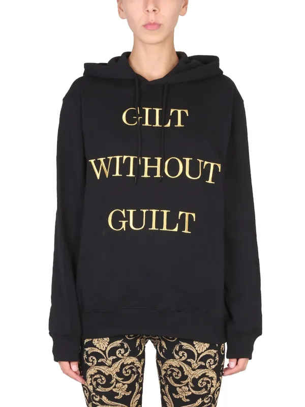 "Gilt Without Guilt" Sweatshirt - Moschino
