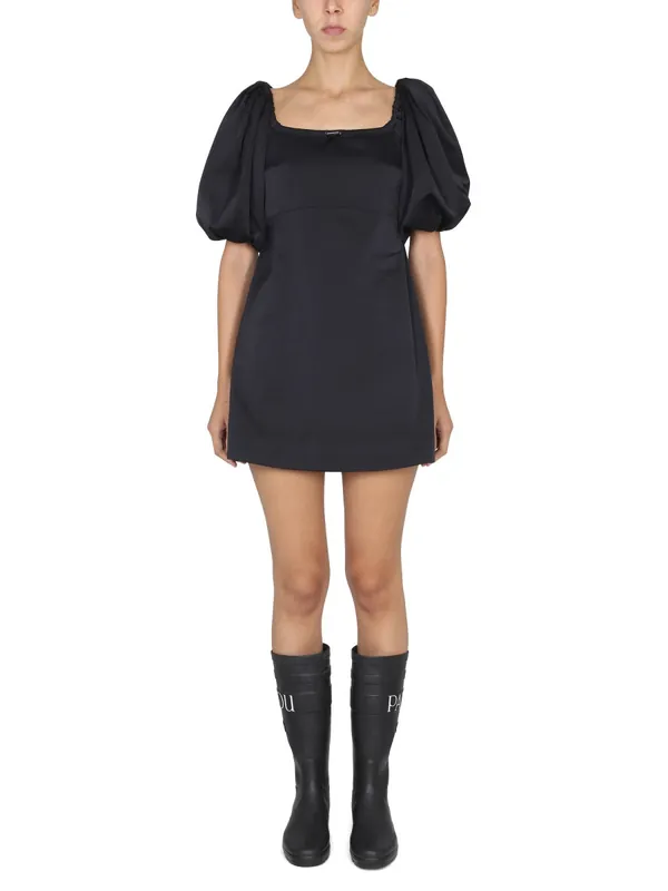 Mini Dress With Balloon Sleeves - Patou