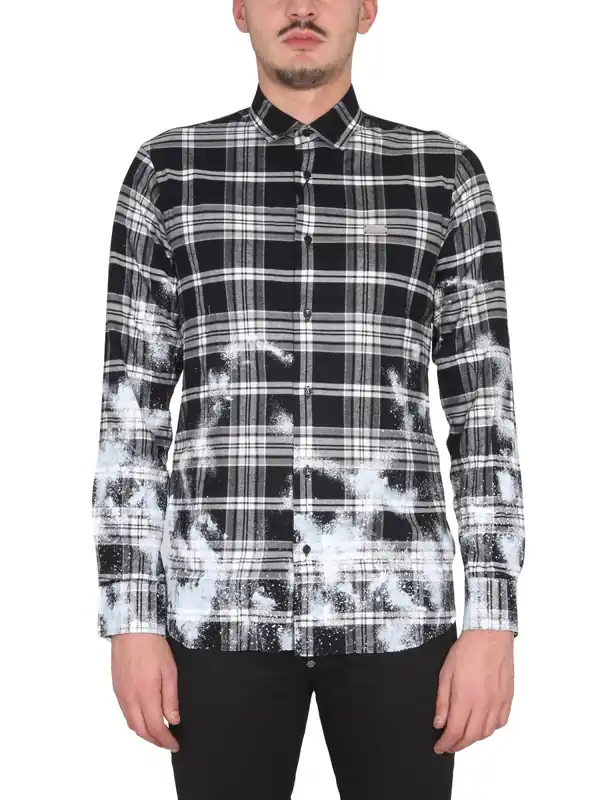 Tartan Pattern Shirt - Philipp Plein