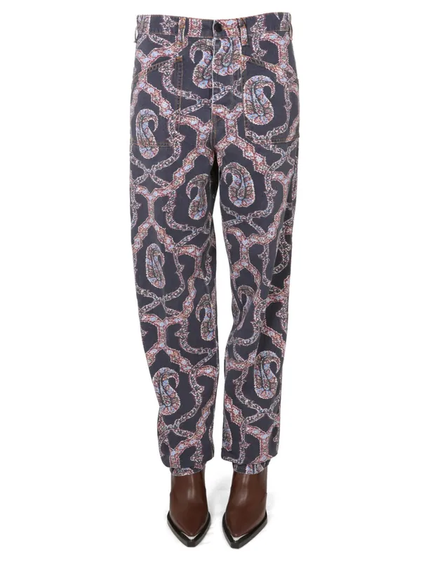 Paisley Denim Pants - Etro
