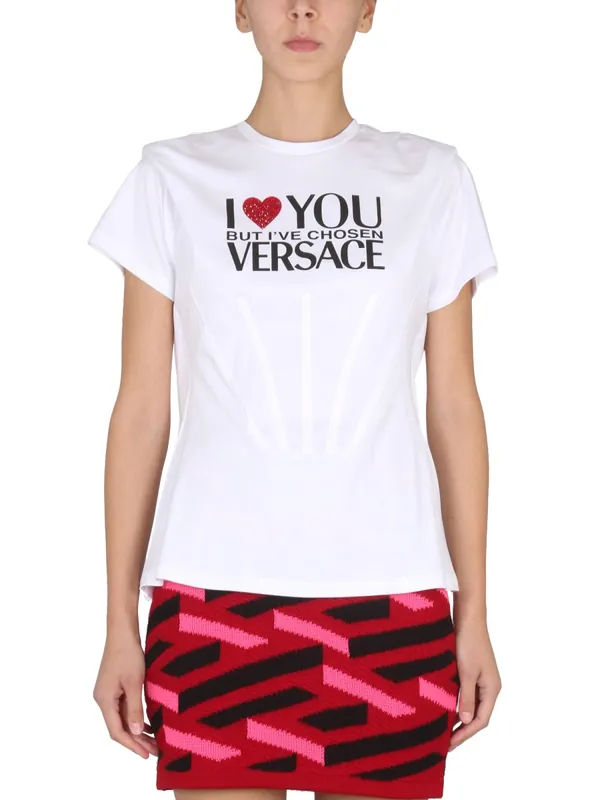 T Shirt With Logo - Versace