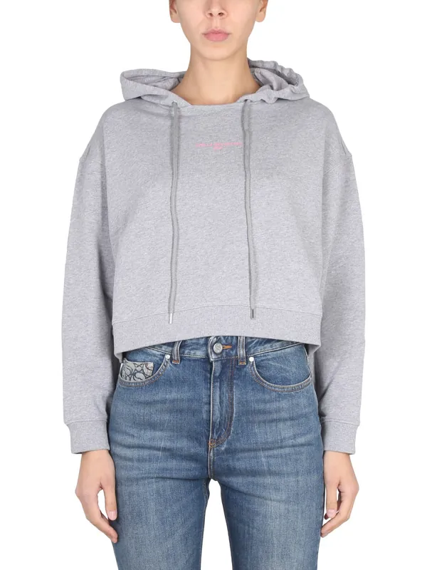 Sweatshirt With Logo Embroidery - Stella McCartney
