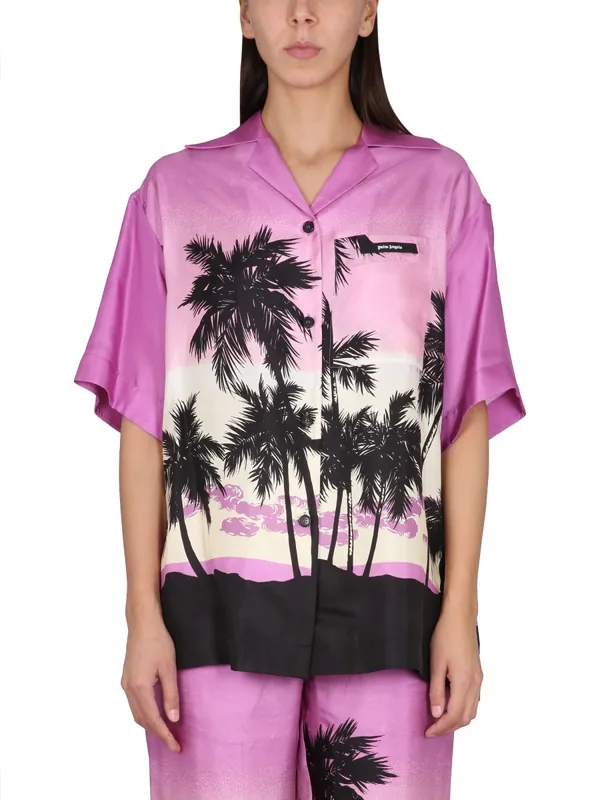 Sunset Print Shirt - Palm Angels