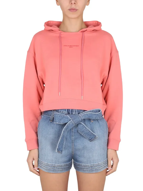 Sweatshirt With Logo Embroidery - Stella McCartney