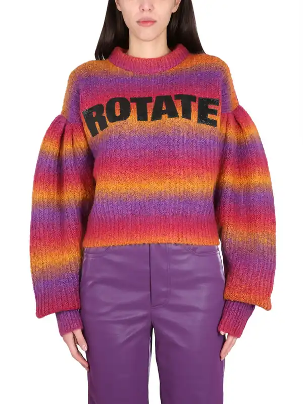 Crewneck Sweater With Logo - Rotate