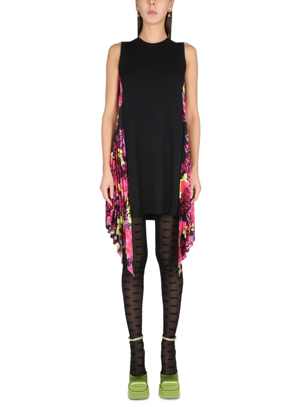Orchid Logo Dress - Versace