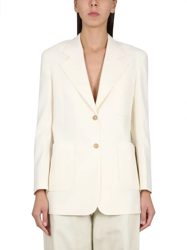 Blazer With Knit Detail - Palm Angels