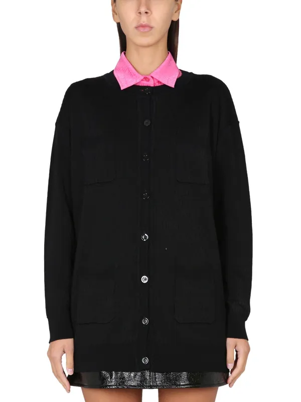 Cardigan With Logo - Moschino