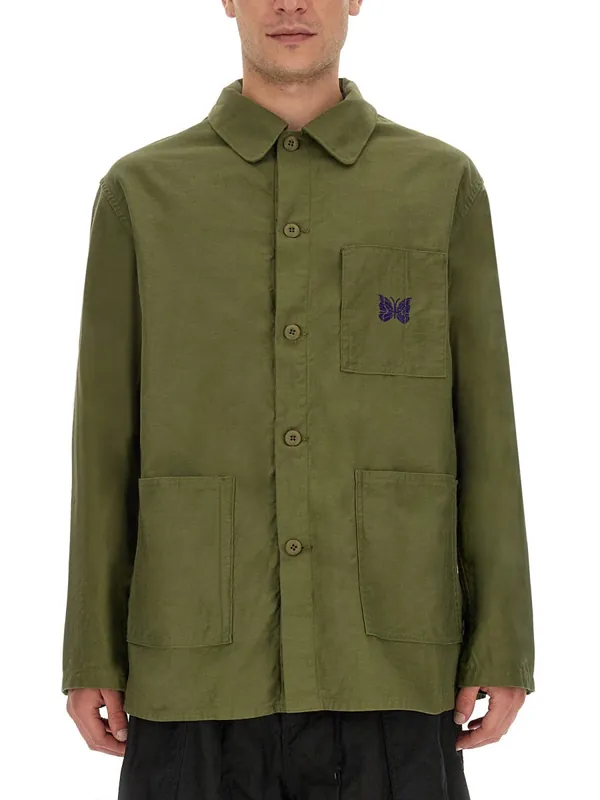 Shirt With Logo Embroidery - Needles