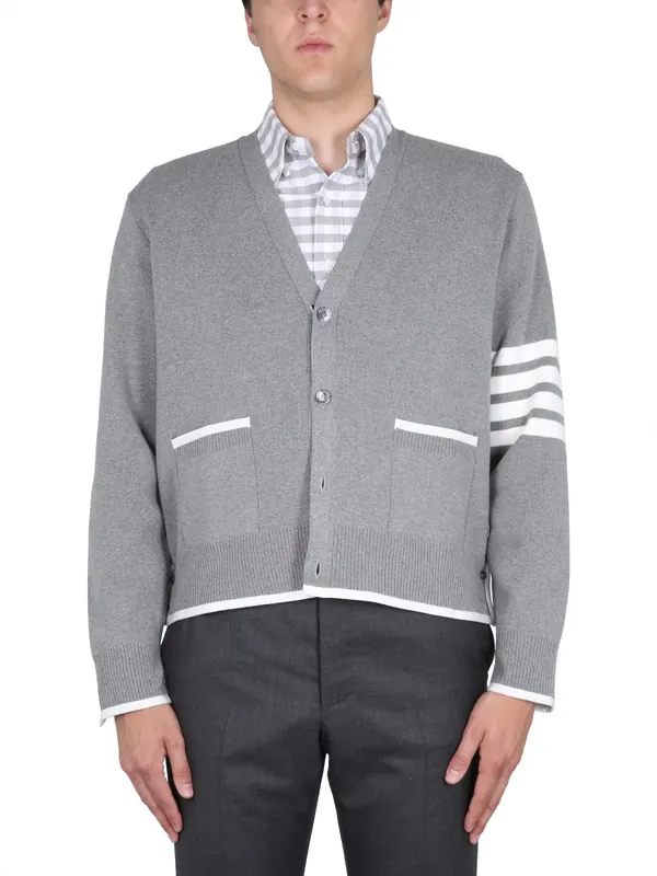 4 Bar Stripe Cardigan - Thom Browne