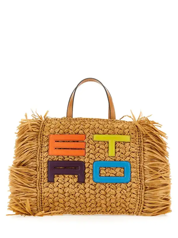 Raffia Tote Bag - Etro