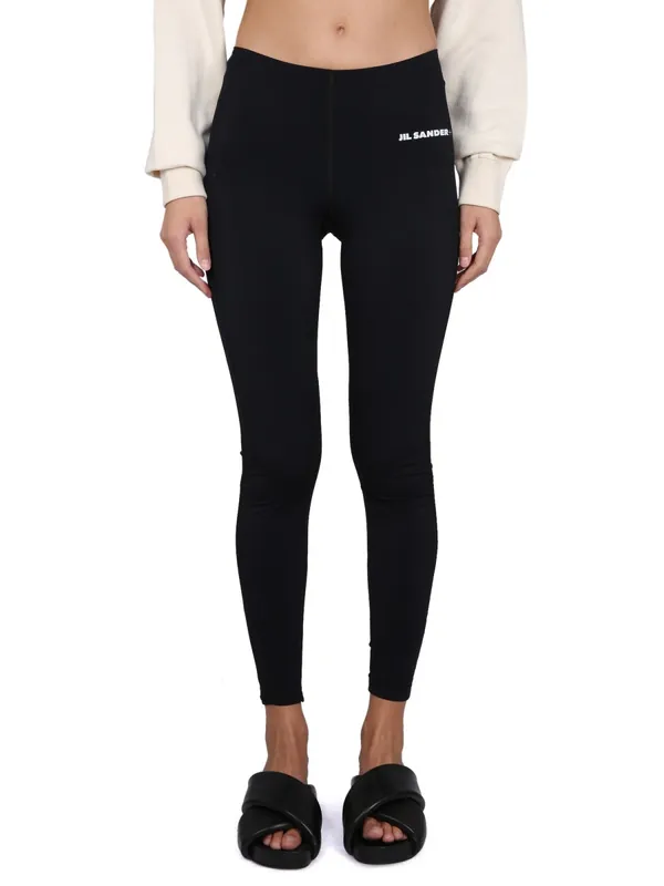 Leggings With Logo - Jil Sander