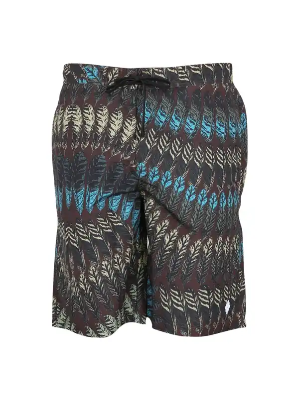Logo Print Boxer Swimsuit - Marcelo Burlon County Of Milan