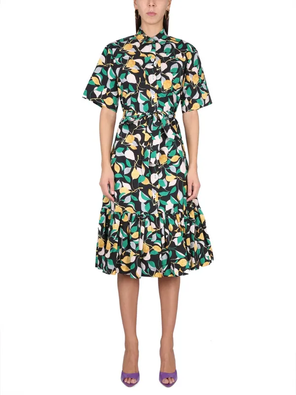 Shirt Dress With Belt - La Double J