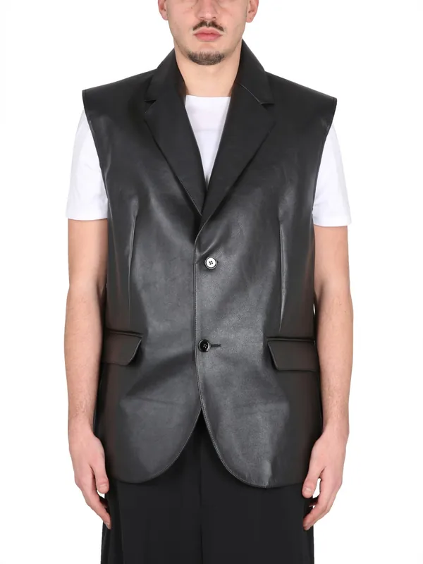 Leather Vest - MM6 Maison Margiela