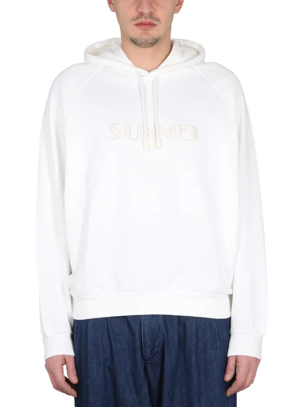 Sweatshirt With Logo Embroidery - Sunnei