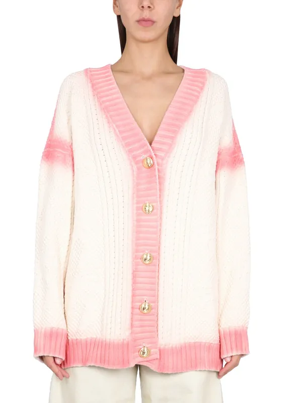 Patent Leather Effect Palm Cardigan - Palm Angels