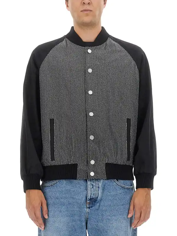 Bomber Jacket With Logo - Balmain