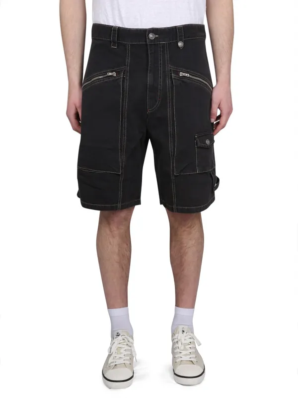 Peio Denim Bermuda Shorts - Isabel Marant