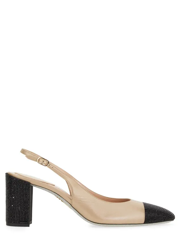 Sling Back With Rhinestones - René Caovilla