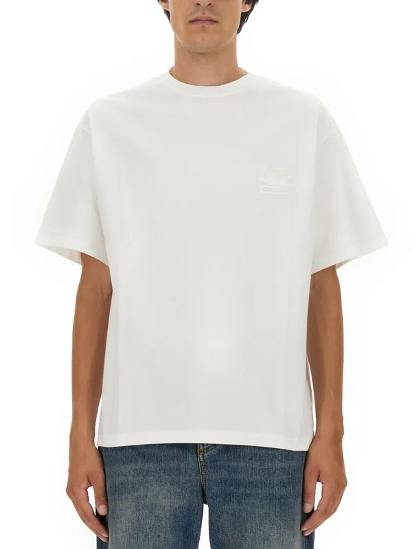 T-Shirt With Pegasus Embroidery