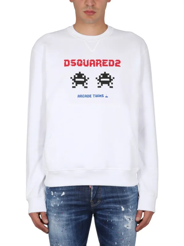 Sweatshirt With Logo Print - Dsquared2