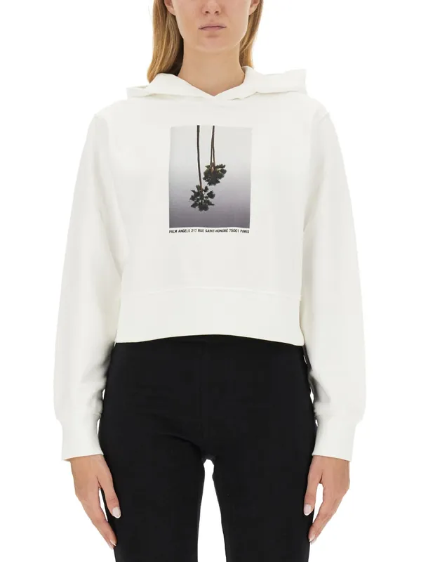 Sweatshirt With Logo - Palm Angels