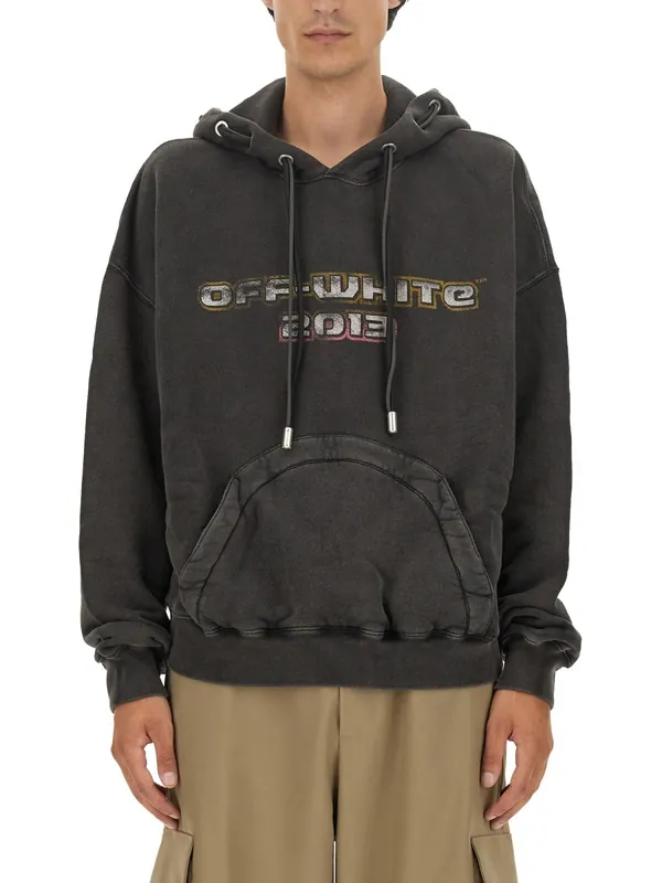 Sweatshirt With Print - Off-White