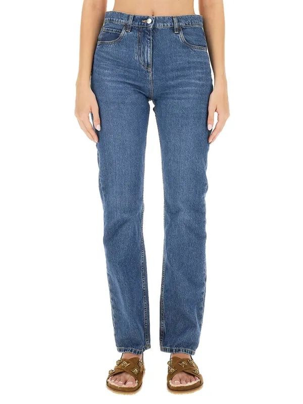 Jeans With Logo Embroidery - Etro