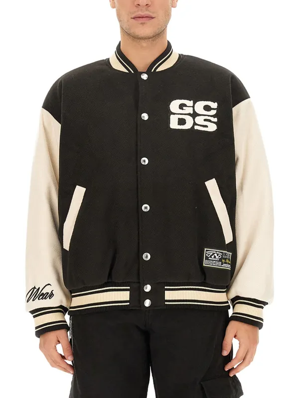 Wirdo Varsity Bomber Jacket - GCDS