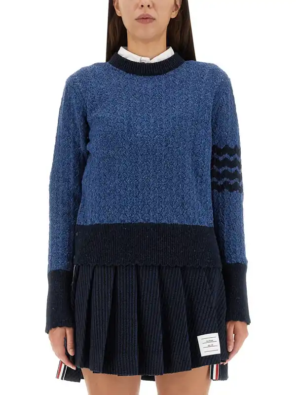 4 Bar Stripe Jersey - Thom Browne