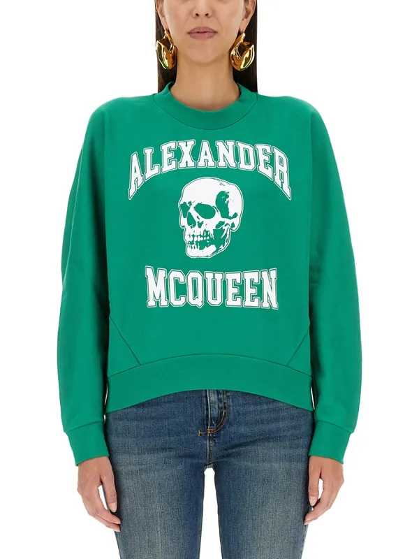 Varsiity Skull Sweatshirt - Alexander McQueen