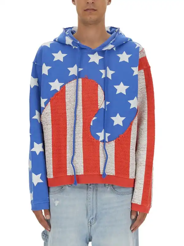 "Stars And Stripes Swirl" Sweatshirt - Erl