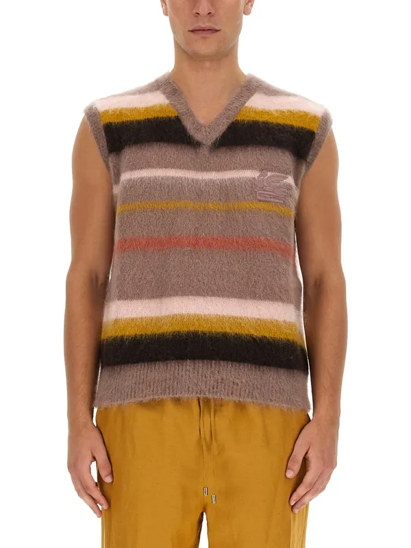 Vest With Stripe Pattern - Etro