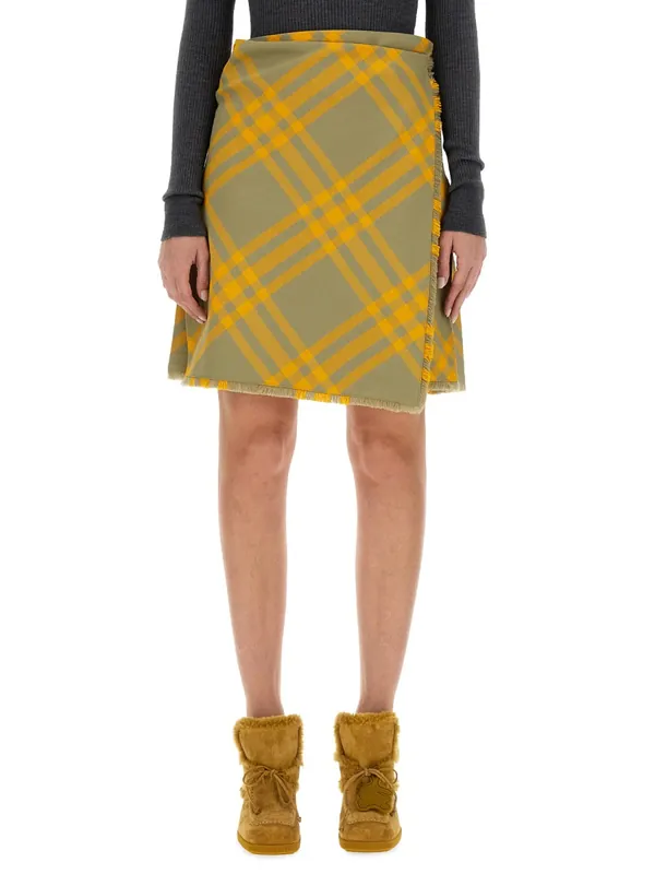 Wool Blend Kilt - Burberry