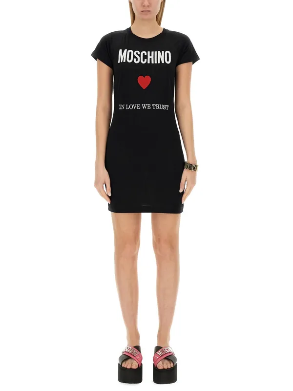Dress With Logo - Moschino