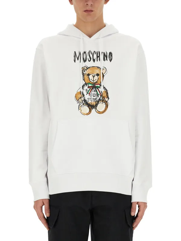Teddy Print Sweatshirt - Moschino