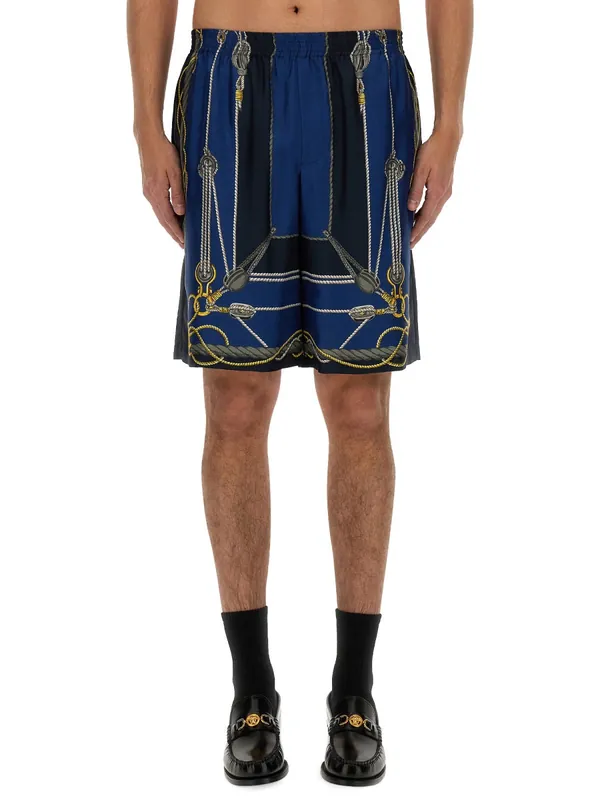 Twill Bermuda Shorts - Versace