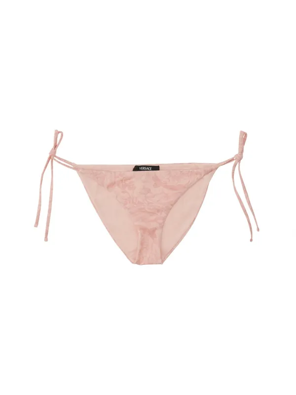 Baroque Print Bikini Bottom - Versace