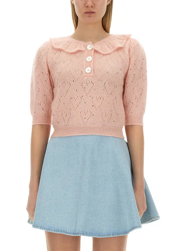 "Hearts" Jersey - Alessandra Rich