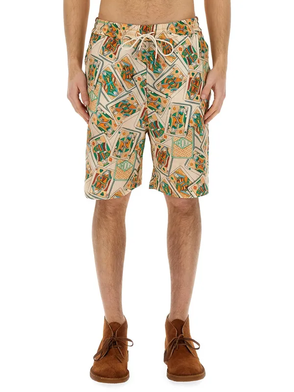 Bermuda Shorts With Print - Drole De Monsieur