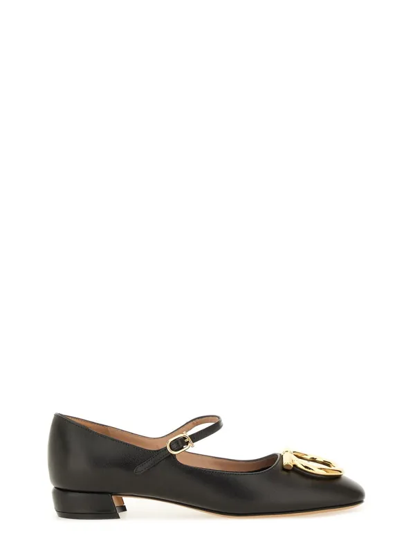 "Mary Jane Maxi Gancini" Shoe - Ferragamo