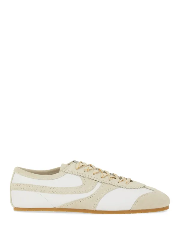 Leather And Suede Sneaker - Dries Van Noten