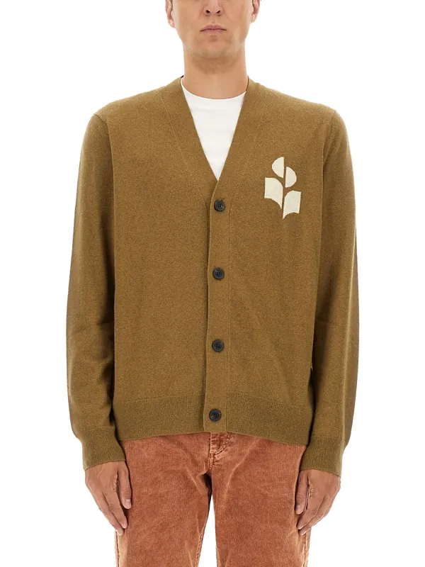 Cardigan With Logo - Isabel Marant