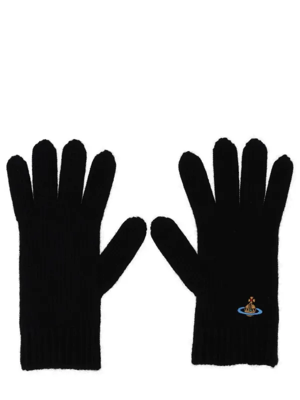 Gloves With Orb Embroidery - Vivienne Westwood