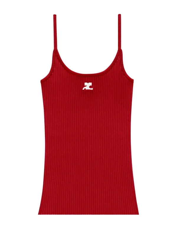"Reedition" Knit Tank Top - Courrèges